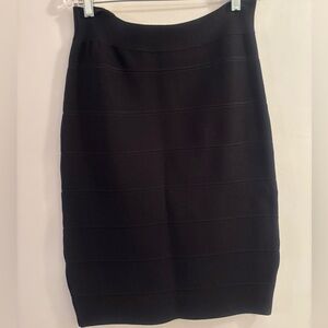 Classic Black Bandage Pencil Skirt